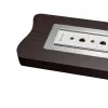Kindermann 7449000023 Marco de conexión de mesa de 6 elementos con bisel, aluminio anodizado