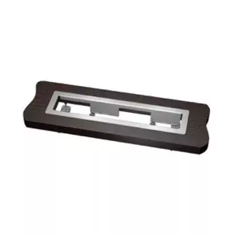Kindermann 7449000023 Marco de conexión de mesa de 6 elementos con bisel, aluminio anodizado