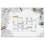 Mantel de escritorio Sigel HO580, superficie de papel, negro/blanco, 595×410 mm, 3 mm