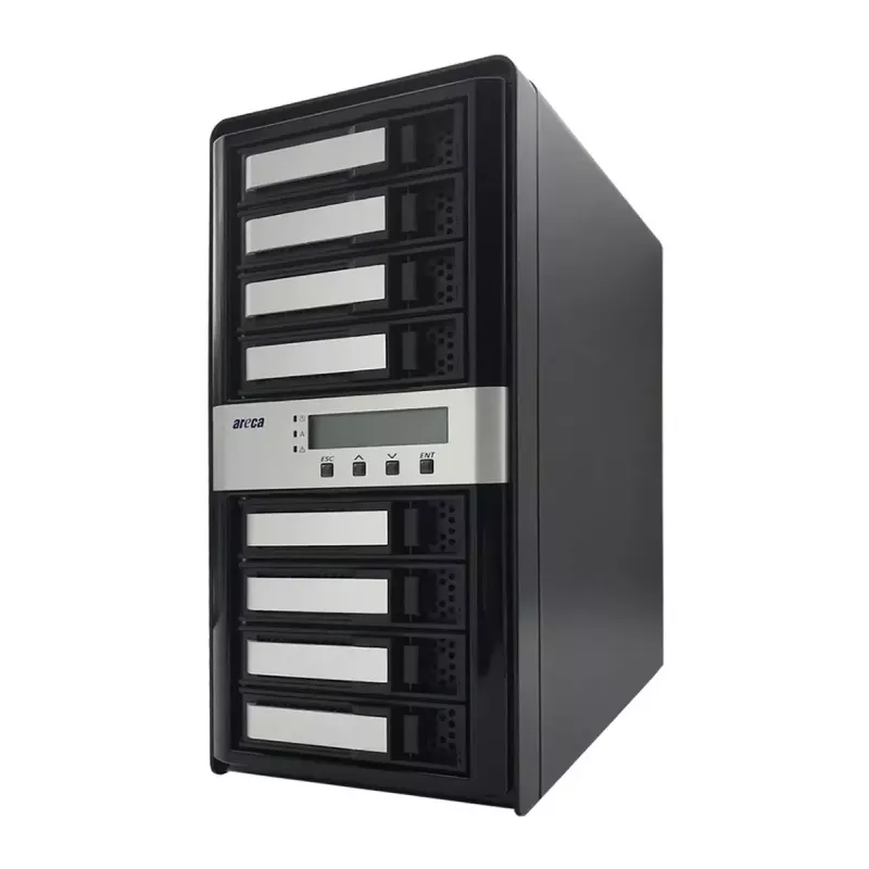 Torre NAS Areca ARC-8050T3U-8 servidor de almacenamiento ROC 2GB DDR3 negro