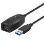 Techly cable de extensión activo SuperSpeed USB3.0 5m negro ICUR3050