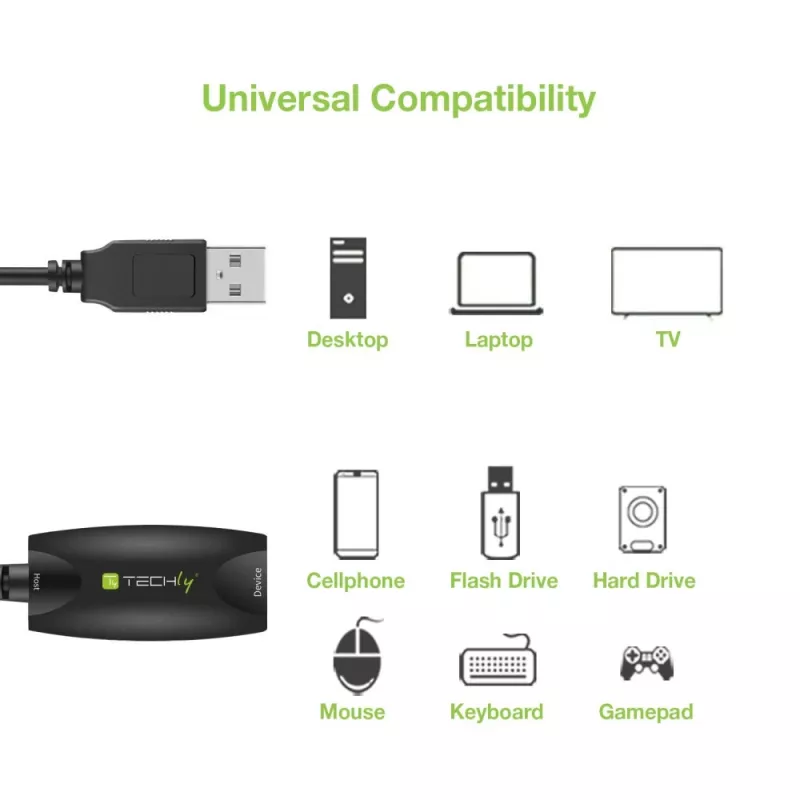 Techly cable de extensión activo SuperSpeed USB3.0 5m negro ICUR3050