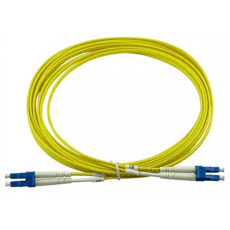 BlueOptics Cable de conexión de fibra óptica LC-LC monomodo dúplex, LC-UPC, 10 m, beige (compatible con Corning 040402G5120000010M)