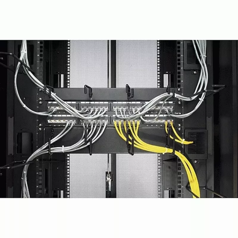 Gestión de cables APC NetShelter, gestión vertical de cables, anillos, para carcasas NetShelter de 750mm y 800mm de ancho, set de 8, 76 x 19 x 203 mm