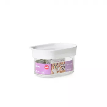 EMSA Optima recipiente rectangular 0,18 L transparente, blanco 1 ud.