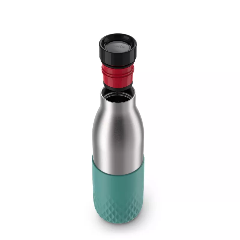 EMSA Bludrop Sleeve N3110600 botella de bebida uso diario 500 ml acero inoxidable verde, acero inoxidable