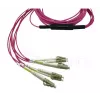 BlueOptics CBL-MPO12-4LC-OM4-5M-BO Cable de fibra óptica InfiniBand 4x LC MPO 5m