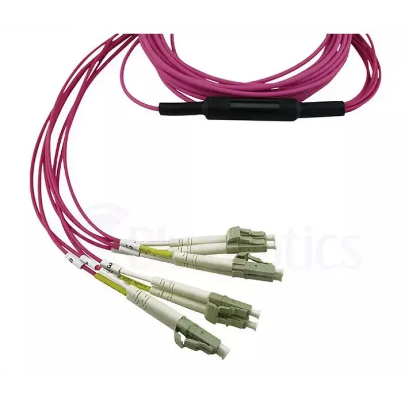 BlueOptics CBL-MPO12-4LC-OM4-5M-BO Cable de fibra óptica InfiniBand 4x LC MPO 5m