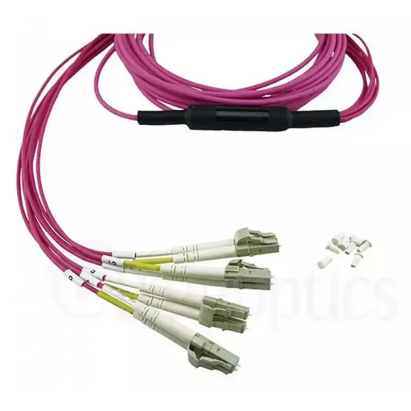 BlueOptics CBL-MPO12-4LC-OM4-5M-BO Cable de fibra óptica InfiniBand 4x LC MPO 5m