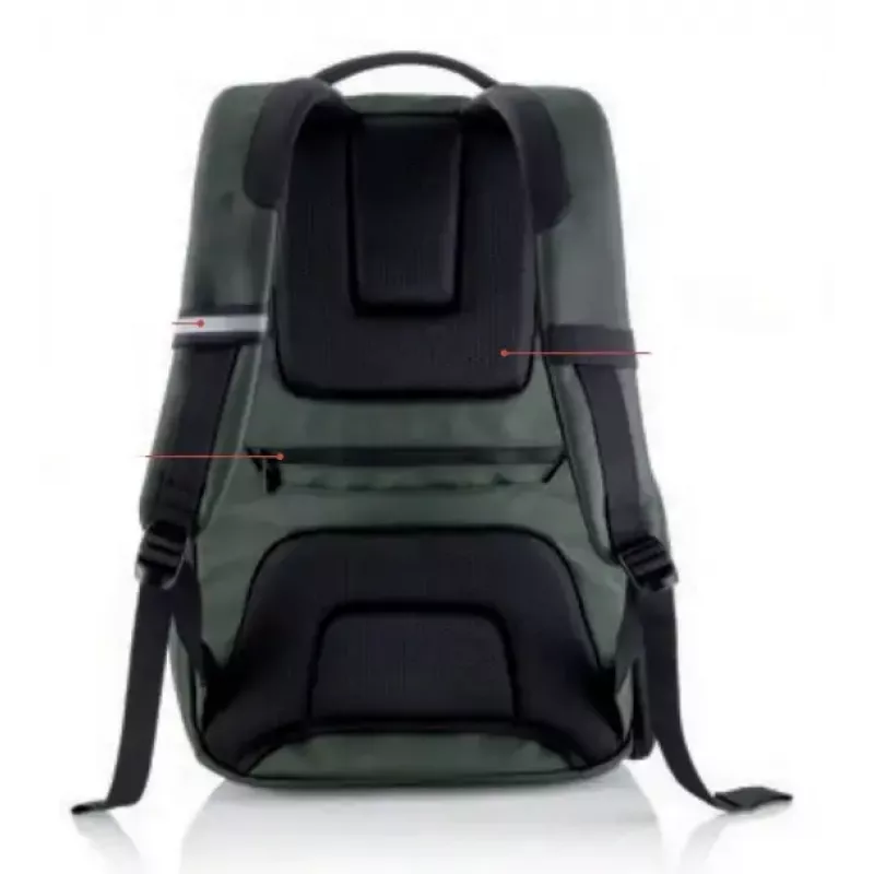 Mochila urbana MIQUELRIUS MR16981 – Verde poliéster, 22 L, estilo urbano