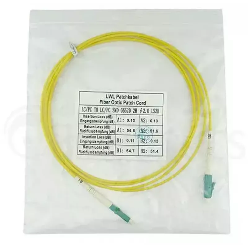 BlueOptics SFP2121BU1MM Cable de Fibra Óptica InfiniBand 1m LC Amarillo