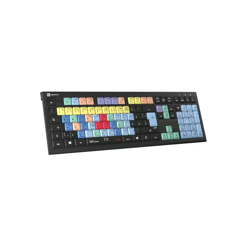 Teclado Logickeyboard LKB-CBASE-A2PC-DE Universal USB QWERTZ alemán negro