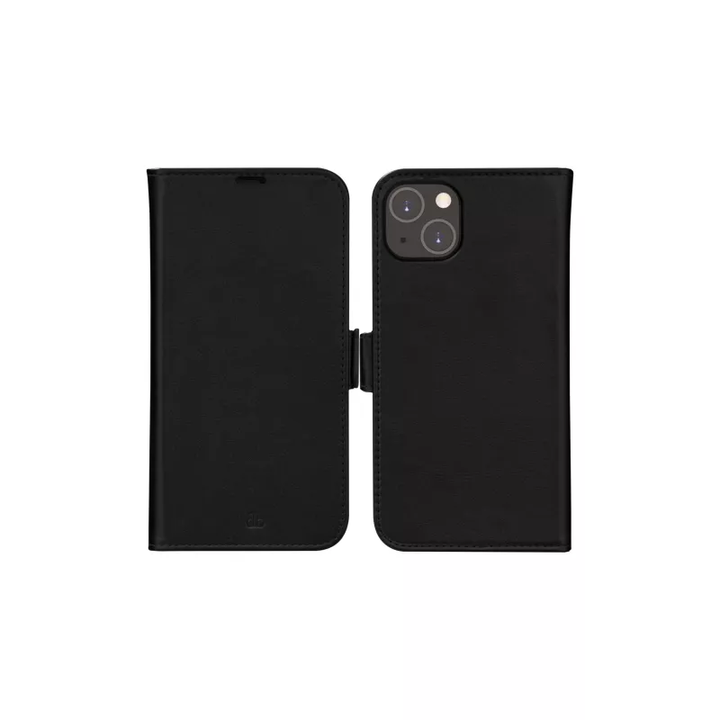 Funda tipo folio dbramante1928 Stockholm para iPhone 14 Plus (6,7 pulgadas, negro) con 3 compartimentos para tarjetas