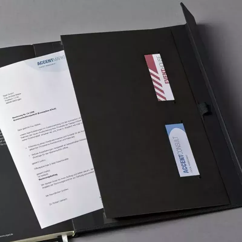 Cuaderno Sigel CO151 A4 97 hojas Negro