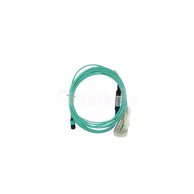 Cable de fibra óptica BlueOptics CBL-MPO12-4LC-OM3-1M-BO MPO 4x LC/LC 1m