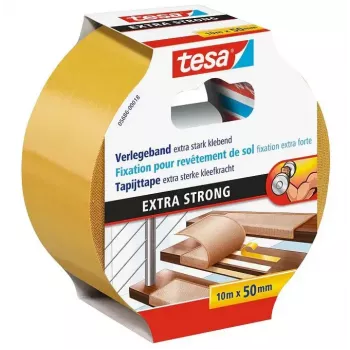 Tesa cinta adhesiva 5686 — cinta de montaje de polipropileno (PP), 10 m × 50 mm × 0,24 mm, blanca