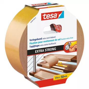Tesa cinta adhesiva 5686 — cinta de montaje de polipropileno (PP), 10 m × 50 mm × 0,24 mm, blanca