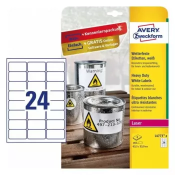 Etiqueta de impresora autoadhesiva Avery L4773-8