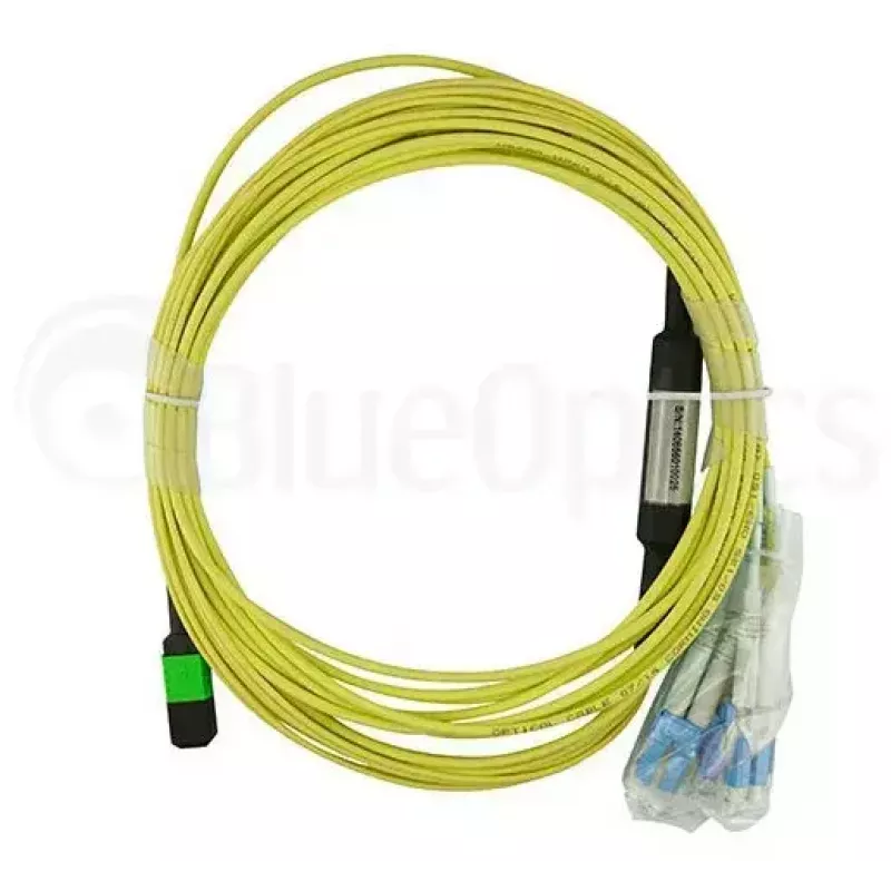 Cable de conexión MPO-4xLC monomodo BlueOptics CBL-MPO12-4LC-SMF-2M 2m G.657.A1