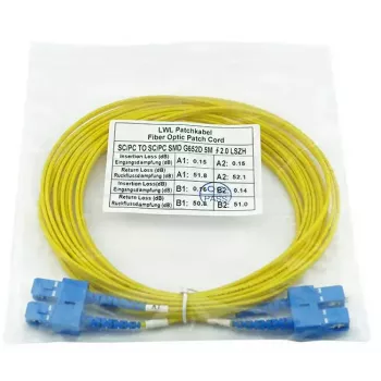 BlueOptics SFP3232BU1MK cable de fibra óptica InfiniBand 1 m SC amarillo