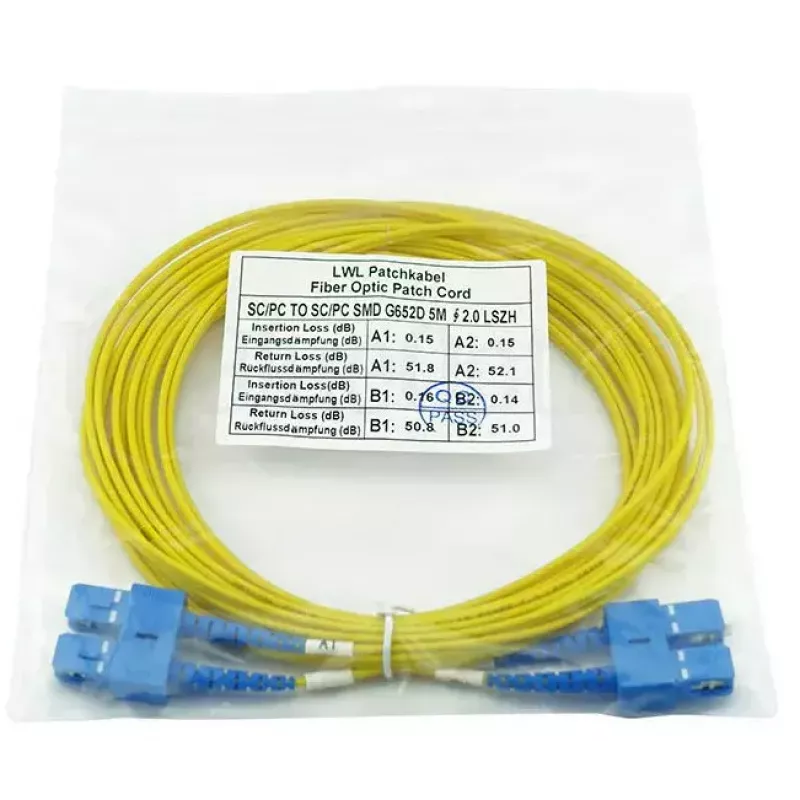 BlueOptics SFP3232BU1MK cable de fibra óptica InfiniBand 1 m SC amarillo