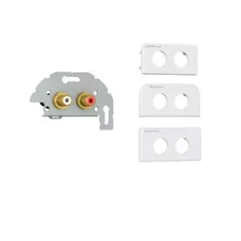 Toma de enchufe 2 x RCA Kindermann 7456 000 510
