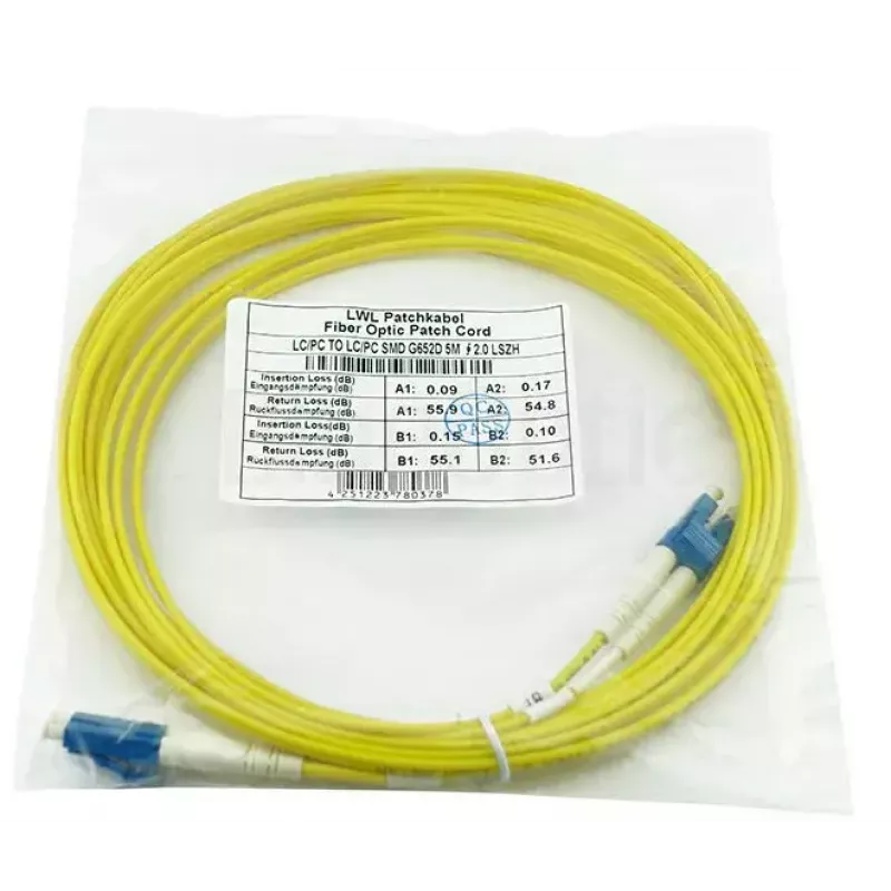Cable de fibra óptica BlueOptics SFP3131BU0.5MK 0,5 m LC OS2 9 µm