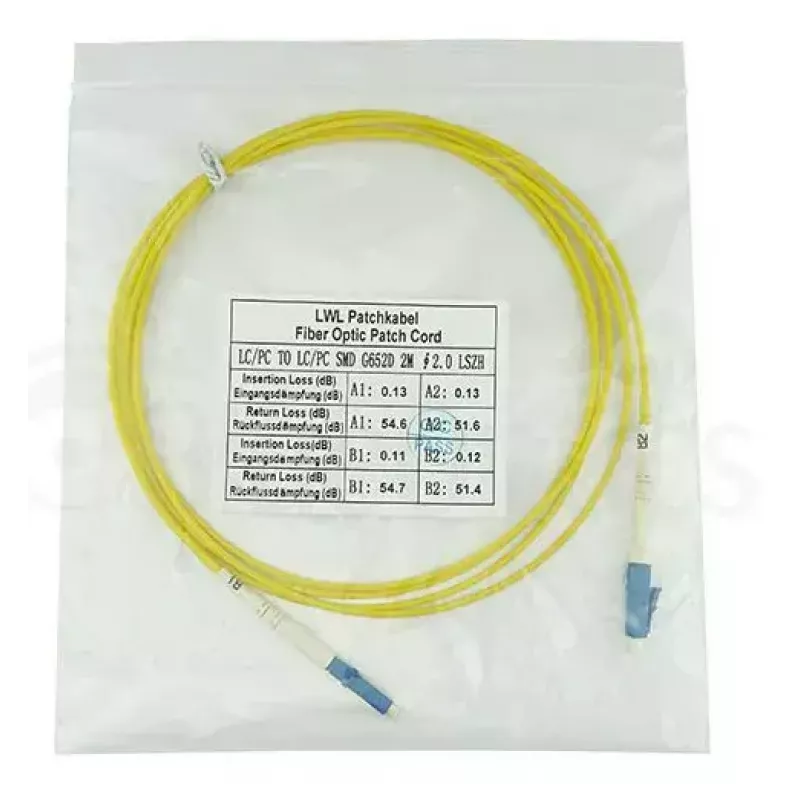 Cable de fibra óptica BlueOptics SFP2121BU0.5MK 0,5 m LC OS2 9 µm