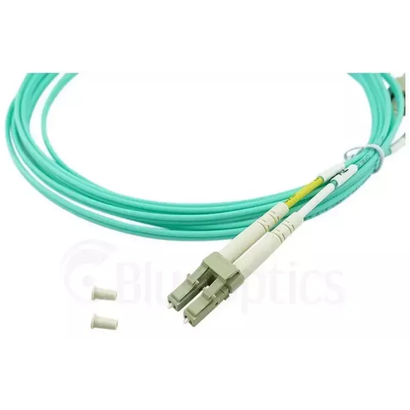 BlueOptics Cable de conexión de fibra óptica LC-SC multimodo OM3 dúplex, LC-UPC/SC-UPC, 1 m, beige (compatible con Corning 055702K512000001M)