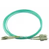 BlueOptics Cable de conexión de fibra óptica LC-SC multimodo OM3 dúplex, LC-UPC/SC-UPC, 1 m, beige (compatible con Corning 055702K512000001M)