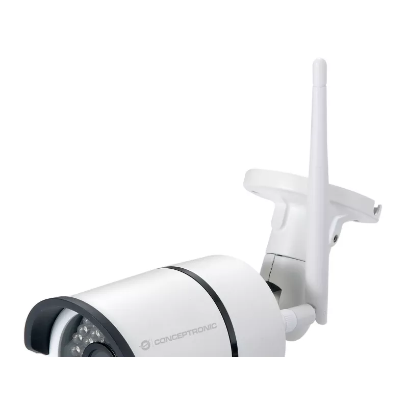 Conceptronic JARETH HD cámara IP inalámbrica en la nube, exterior, cámara de vigilancia IP, exterior, con cable e inalámbrica, externa, techo/pared, blanca