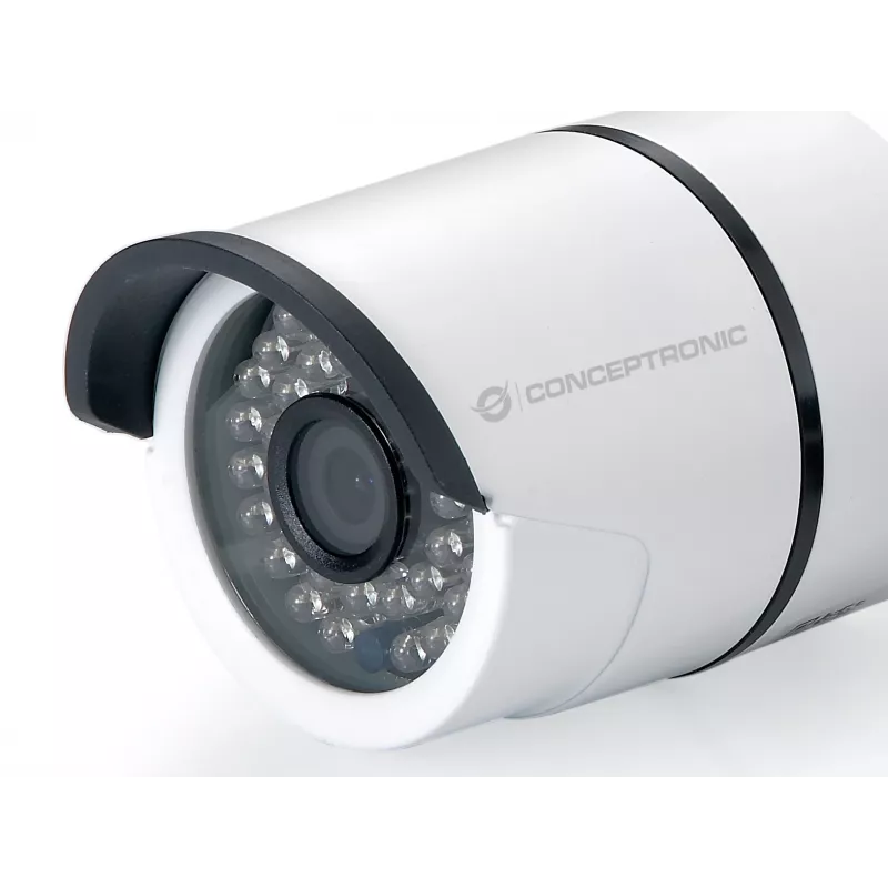 Conceptronic JARETH HD cámara IP inalámbrica en la nube, exterior, cámara de vigilancia IP, exterior, con cable e inalámbrica, externa, techo/pared, blanca