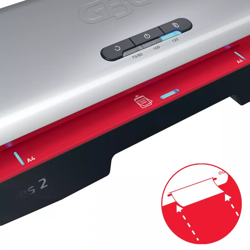 Plastificadora GBC 250 Office A4, 24 cm, plastificadora en caliente, 500 mm/min, 0,5 mm, A4, 100 µm