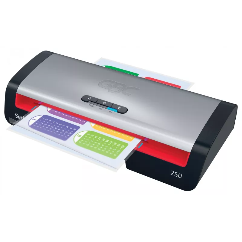 Plastificadora GBC 250 Office A4, 24 cm, plastificadora en caliente, 500 mm/min, 0,5 mm, A4, 100 µm