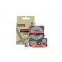 Cinta de etiquetas Epson LK-4RBJ negro rojo transferencia térmica 1,2 cm