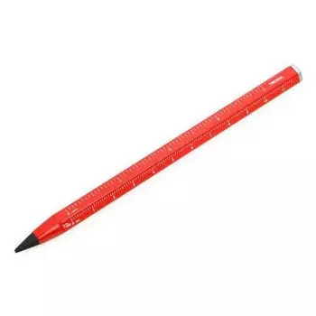 Portaminas TROIKA CONSTRUCTION ENDLESS HB rojo aluminio