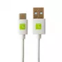 Cable USB Techly ICOC MUSB20-CMAM10TW USB 2.0 1 m USB A USB C blanco