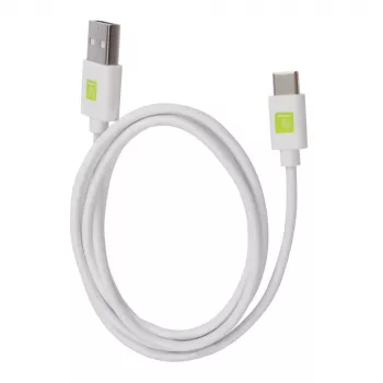 Cable USB Techly ICOC MUSB20-CMAM10TW USB 2.0 1 m USB A USB C blanco