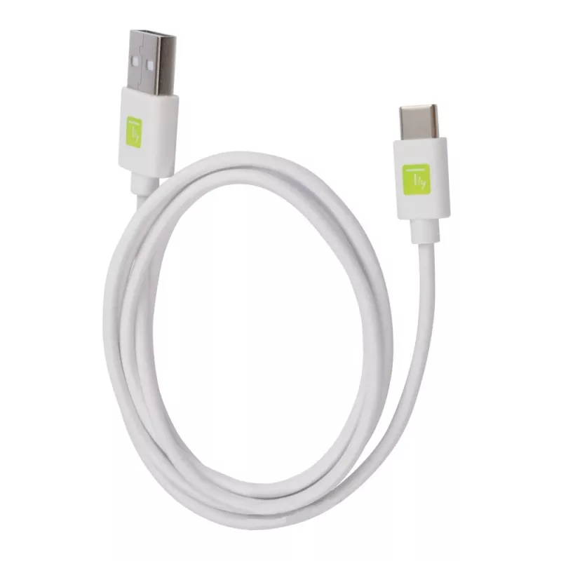 Cable USB Techly ICOC MUSB20-CMAM10TW USB 2.0 1 m USB A USB C blanco