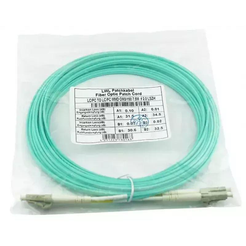 BlueOptics SFP3131EU7.5MK Cable de fibra óptica InfiniBand 7,5 m LC Aqua