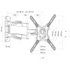 Soporte de pared para TV Schwaiger LWH35535 513 Negro