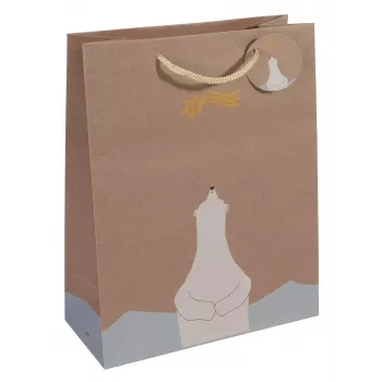 Bolsa de regalo Sigel GT049 marrón 260x120x330 mm