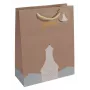 Bolsa de regalo Sigel GT049 marrón 260x120x330 mm