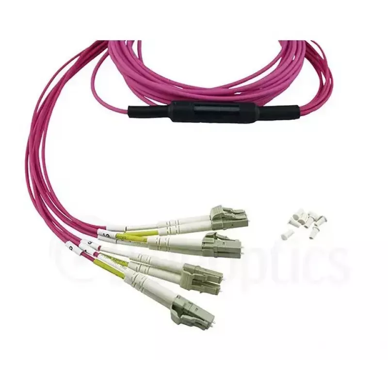 BlueOptics CBL-MPO12-4LC-OM4-1M-BO cable de fibra óptica InfiniBand MPO 4x LC