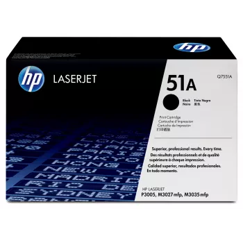 HP 51A cartucho de tóner original LaserJet negro, 6500 páginas, negro, 1 ud.