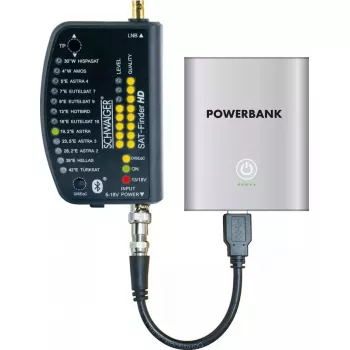 Buscador de satélites Schwaiger SF9003BTAKKU 950-2150 MHz plástico