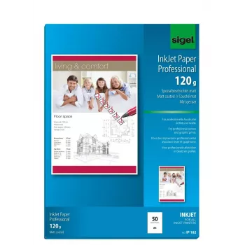 Papel de impresora A4 Sigel IP182 mate 50 hojas blanco
