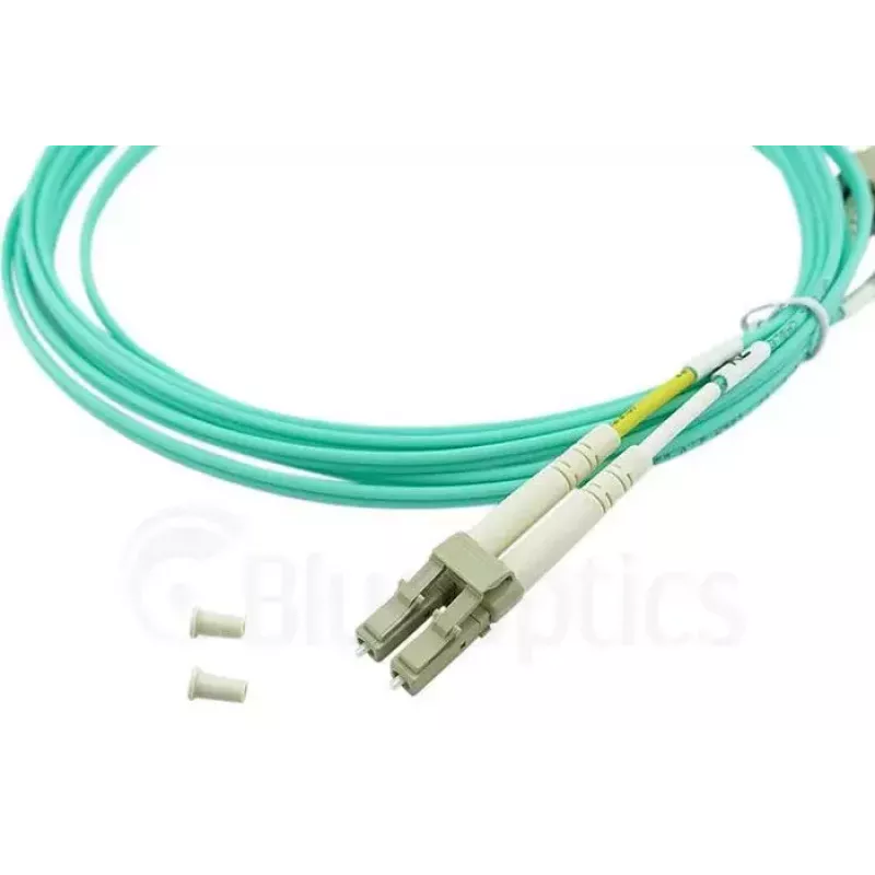 BlueOptics Cable patch de fibra óptica LC-SC multimodo OM3 dúplex, LC-UPC/SC-UPC, 2 m, beige (compatible con Corning 055702K512000002M)