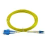 BlueOptics 047202G512000007.5M Cable patch de fibra óptica LC-SC monomodo dúplex, LC-UPC/SC-UPC, 7,5 m, beige
