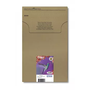 Multipack de cartuchos de tinta Epson Hummingbird T0807 — 6 colores (negro, cian, cian claro, magenta claro, magenta, amarillo)